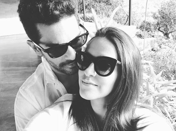 Neha Dhupia and Angad Bedi one month