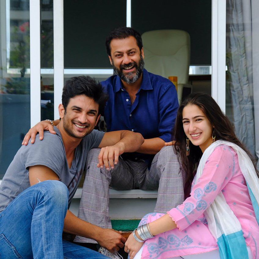 Abhishek Kapoor, Sara Ali Khan and Sushant Singh Rajput
