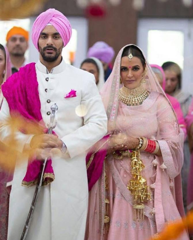 Neha Dhupia and Angad Bedi
