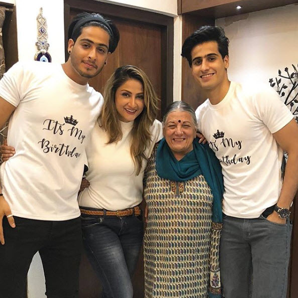 Urvashi Dholakia with family