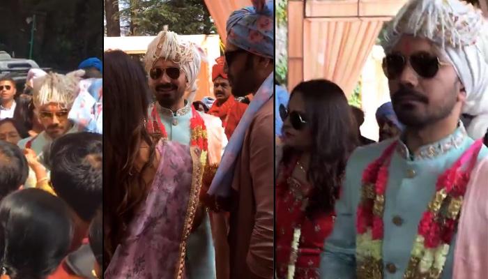 Rubina dilaik enters the venue dancing