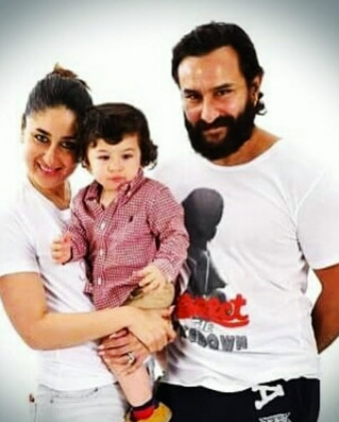 Taimur, Saif and Kareena