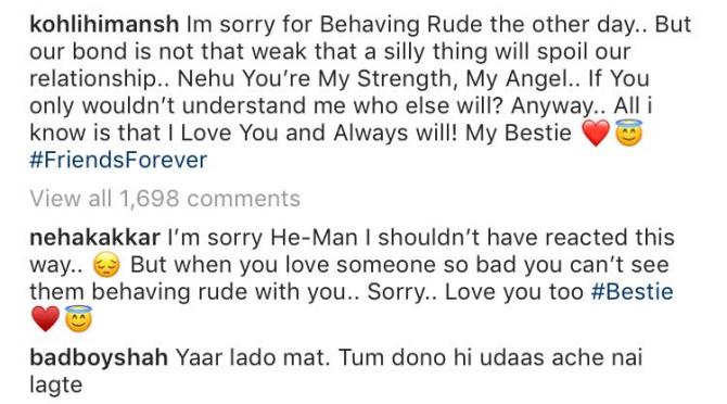 Neha Kakkar And Himansh Kohli And Badshah