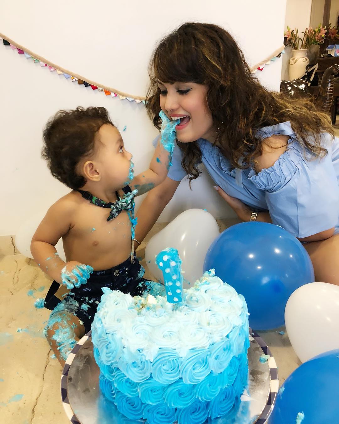 Karan Mehra, Nisha Rawal and Kavish