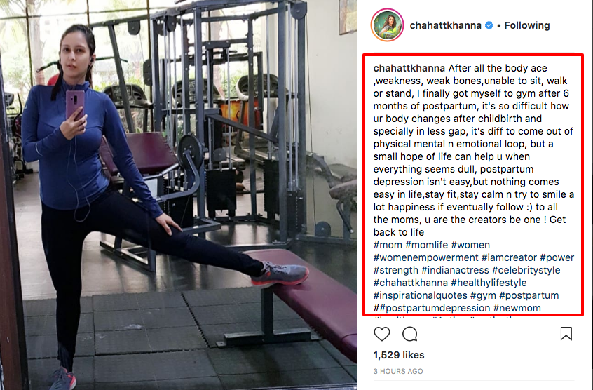 Chahatt Khanna working out