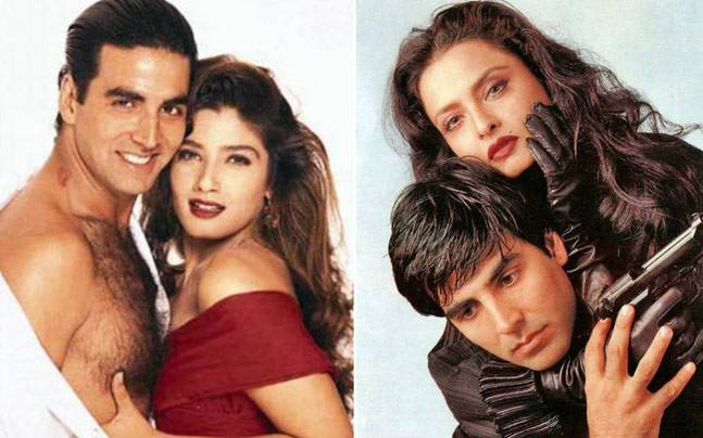 Raveena Tandon and Akshay Kumar