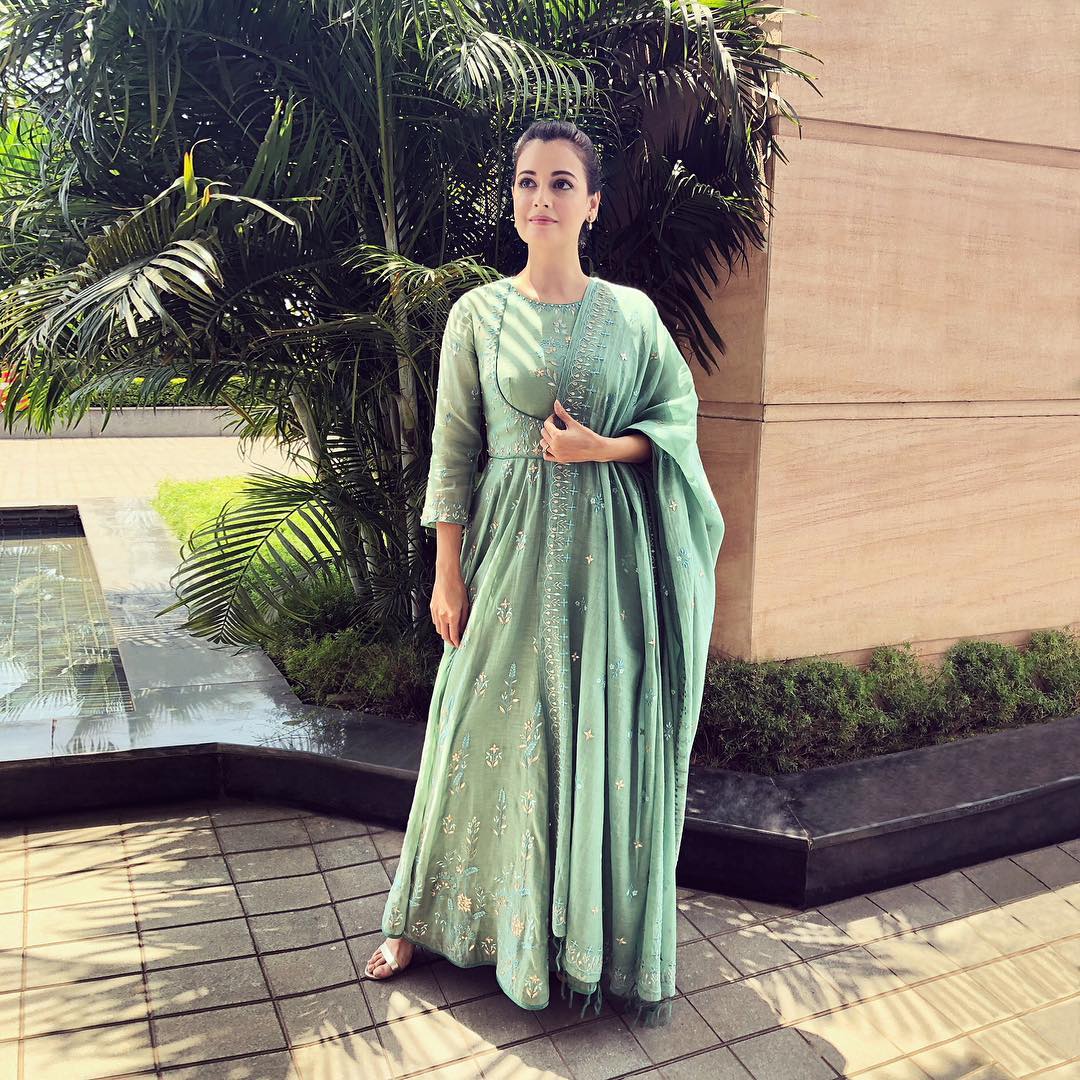 Dia Mirza In Anita Dongre