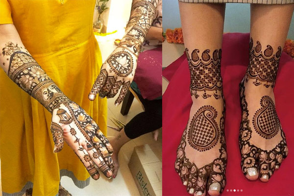 Shweta Tripathi Mehendi