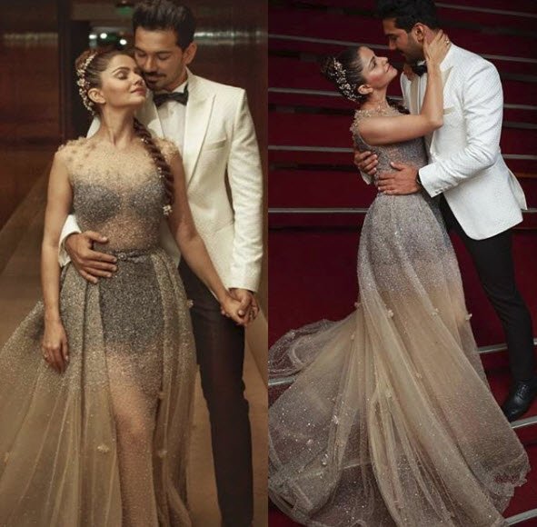 Rubina dilaik and Abhinav Shukla kiss