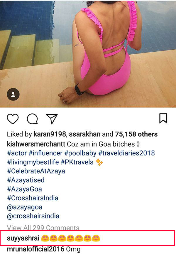 Suyyash rai comments on kishwer post
