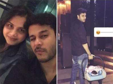 Jay soni dinner date with newborn and wife