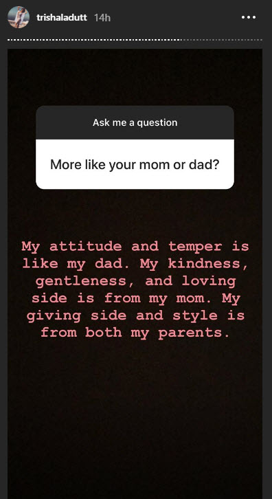 Trishala Dutt Answers How Does It Feel To Live Without Her Parents