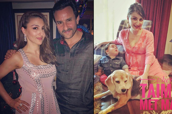 Soha Ali Khan, Saif Ali Khan and Taimur Ali Khan