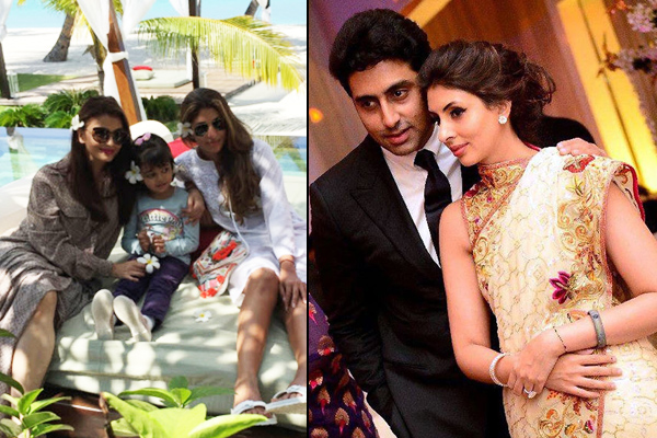 Shweta Bachchan Nanda, Abhishek Bachchan,Aishwarya Rai Bachchan and Aaradhya Bachchan