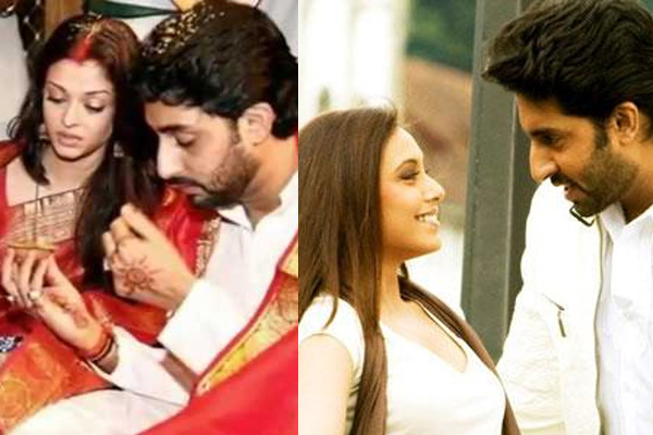 Rani and Aishwarya And Abhishek