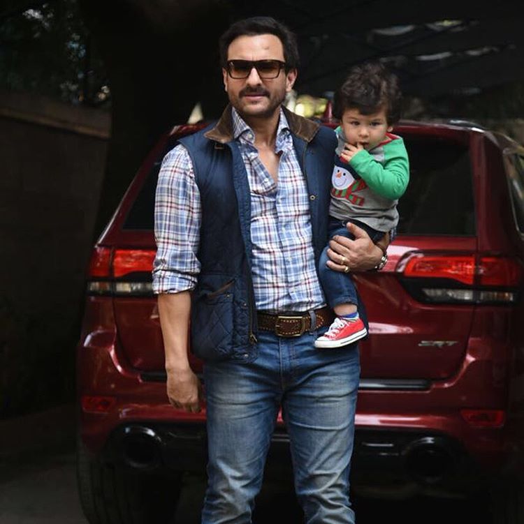 Saif Ali Khan and Taimur Ali Khan