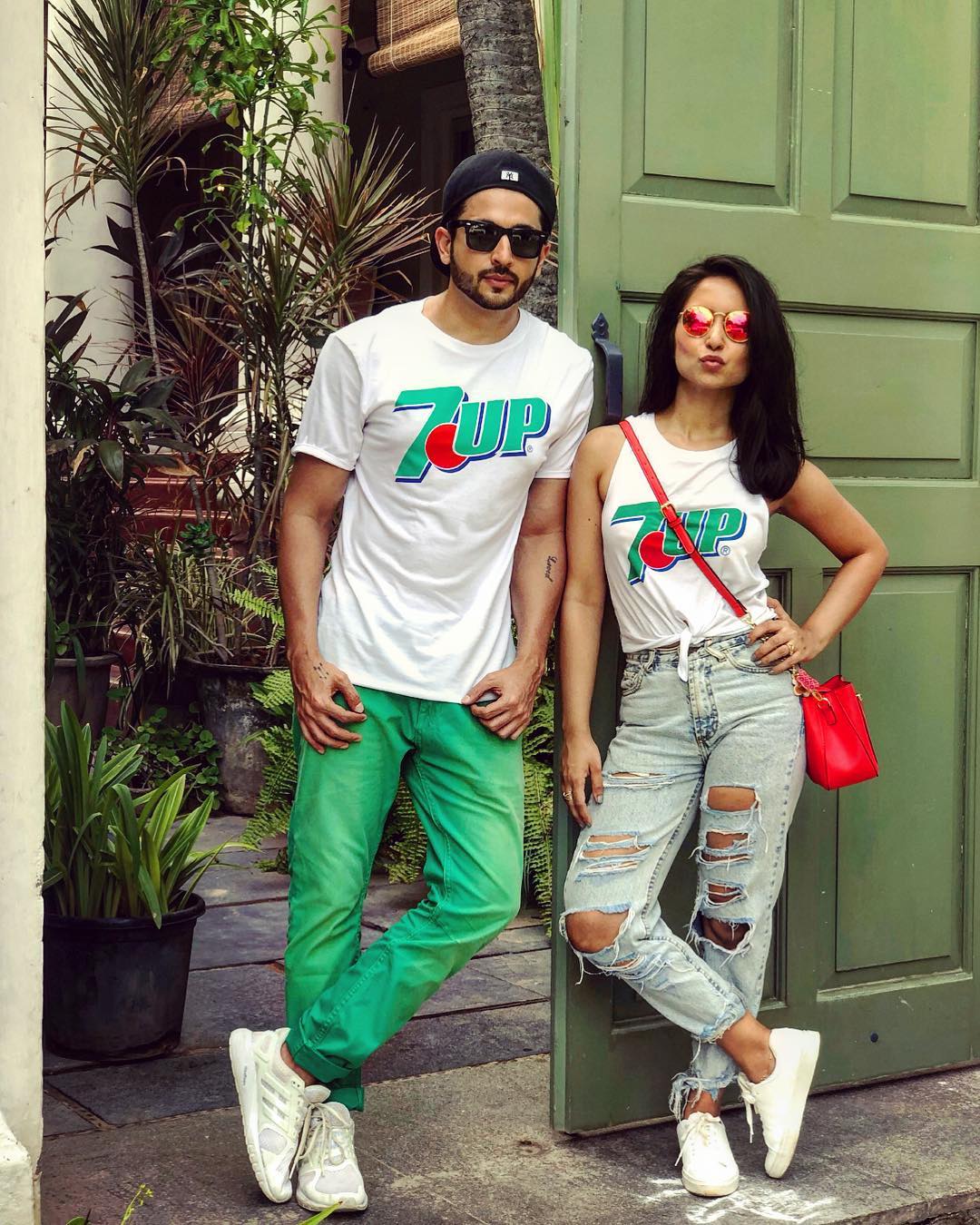 Dheeraj Dhoopar, Anjum Fakih and Vinny Arora Instagram Exchange