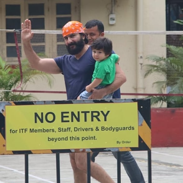 Saif Ali Khan and Taimur Ali Khan