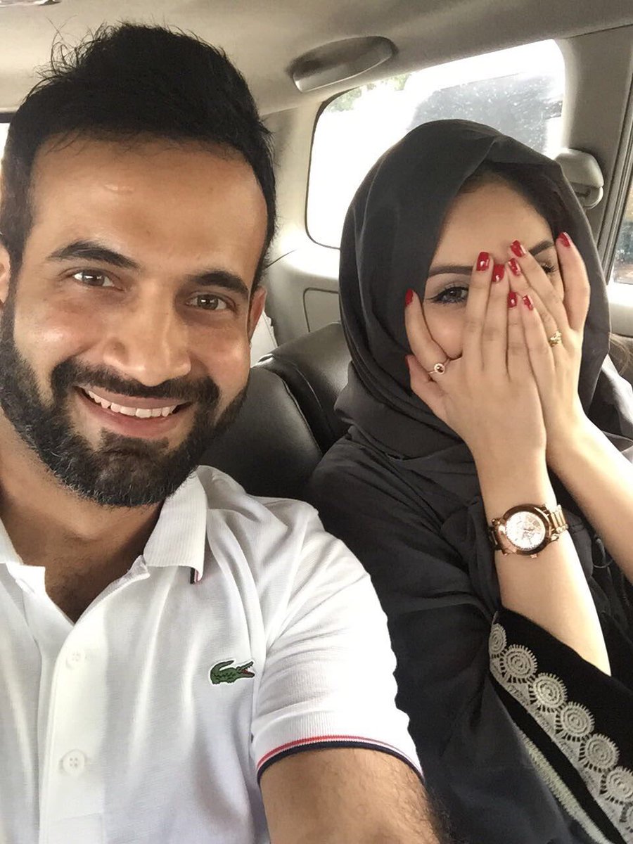 Irfan Pathan and Safa Baig
