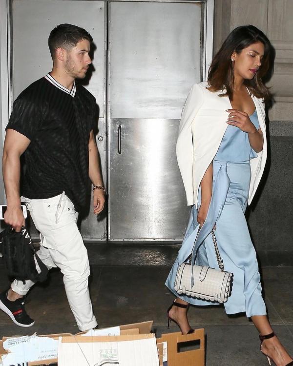 Priyanka chopra and nick Jonas first look from roka ceremony