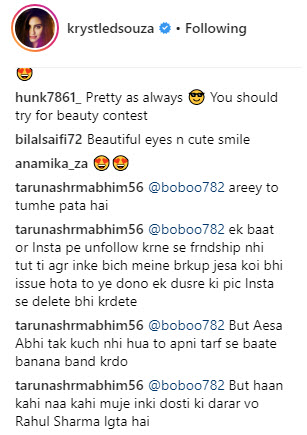 Krystal D'souza called characterless