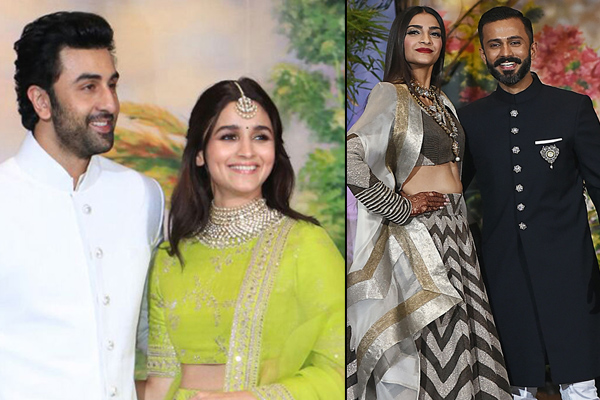 Ranbir Kapoor, Alia Bhatt, Sonam Kapoor and Anand Ahuja