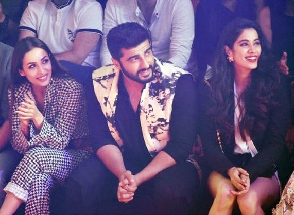 Arjun Kapoor, Malaika Arora Khan and Janhvi Kapoor