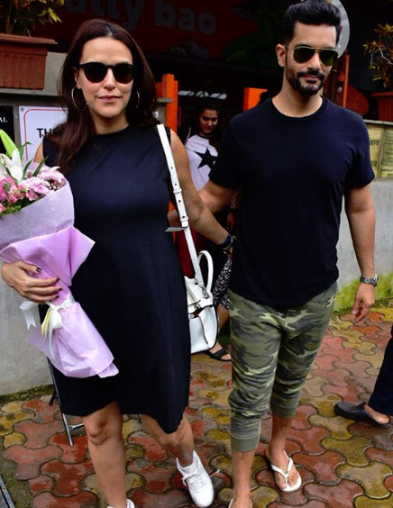 Neha dhupia twins with angad bedi inside picture from her birthday bash