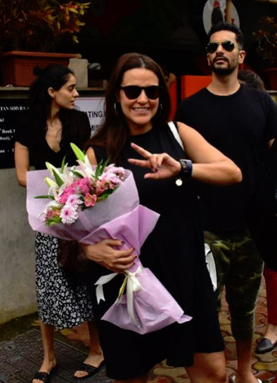 Neha dhupia twins with angad bedi inside picture from her birthday bash