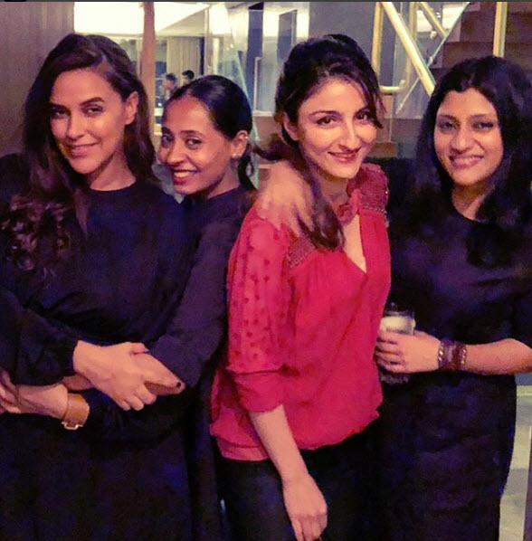 Neha dhupia twins with angad bedi inside picture from her birthday bash