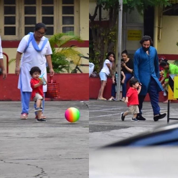 Saif Ali Khan and Taimur Ali Khan