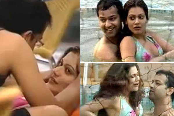 Payal Rohatgi and Rahul Mahajan