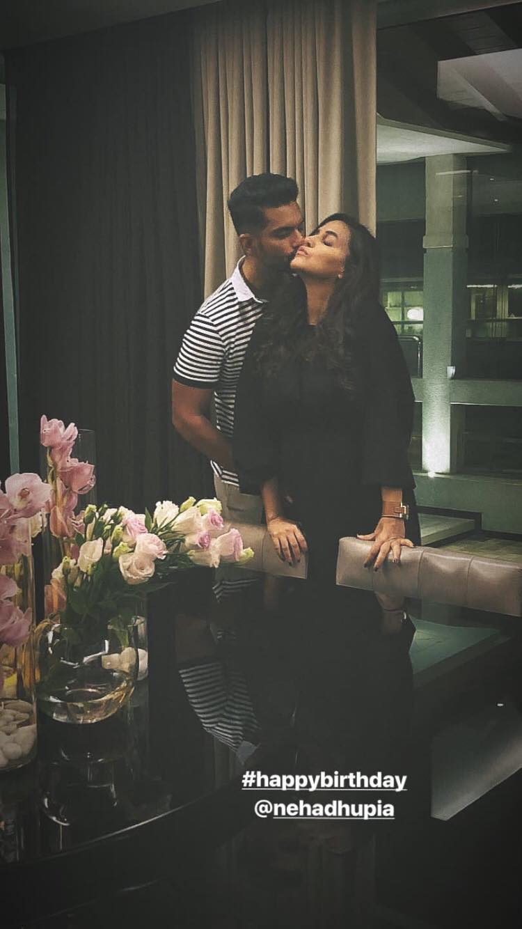 Angad Bedi and Neha Dhupia