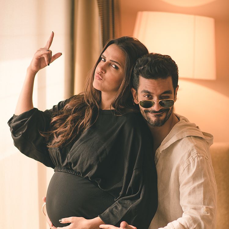 Angad Bedi and Neha Dhupia