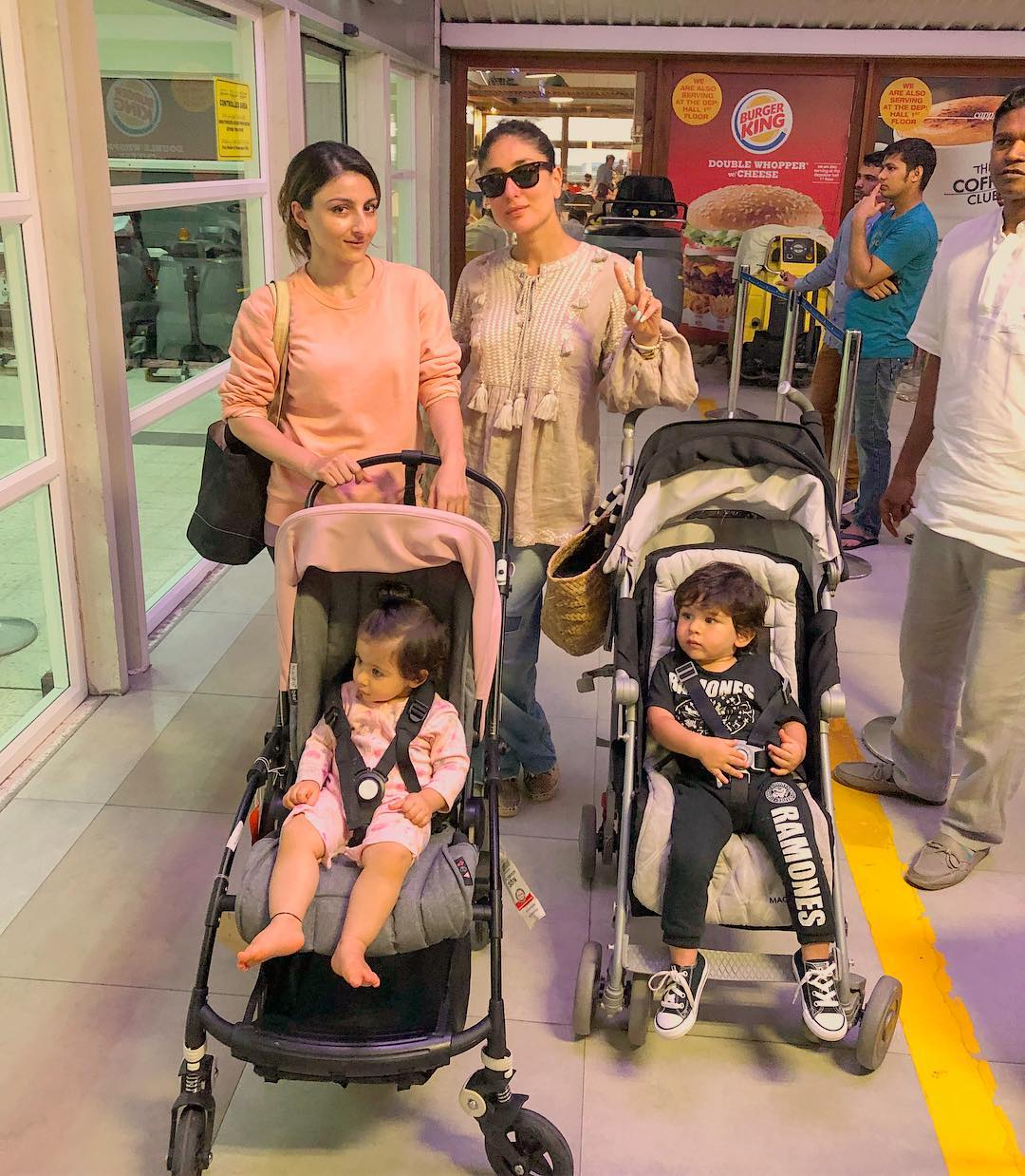 Taimur Inaaya And Mommies Kareena And Soha Chutti Khatam Pic