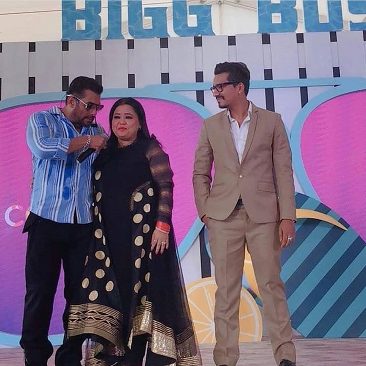 Salman Khan, Bharti Singh and Haarsh Limbachiyaa