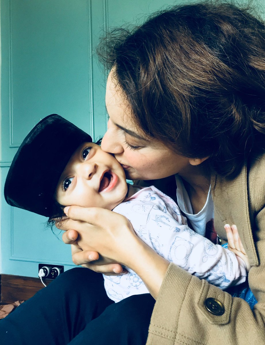 Kangna Ranaut with nephew prithvi raj chandel