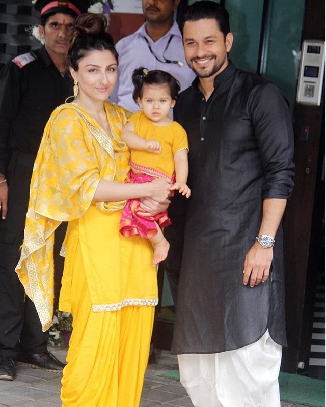Soha Ali Khan, Kunal Kemmu and Inaaya Naumi Kemmu
