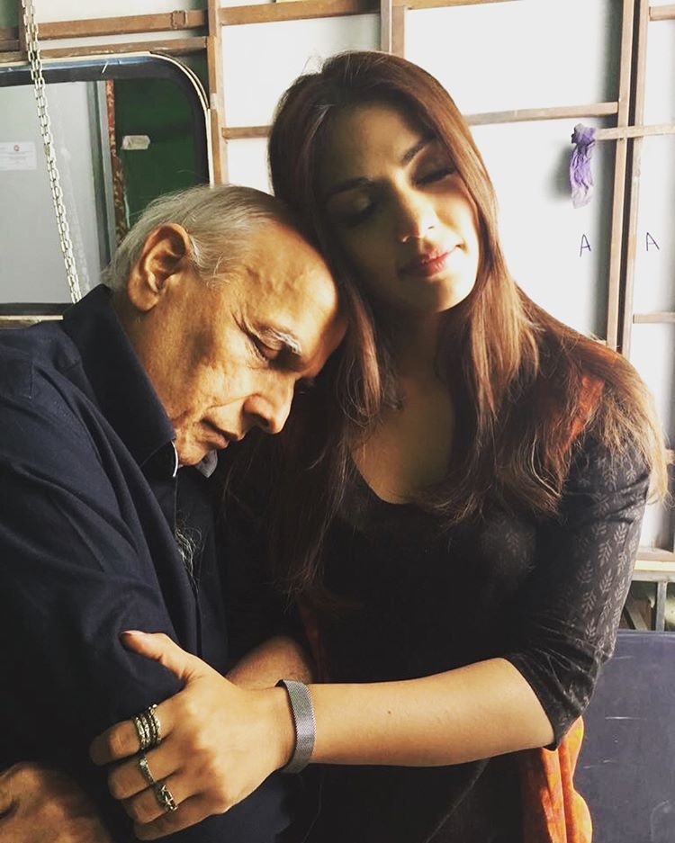 Rhea Chakraborty and Mahesh Bhatt