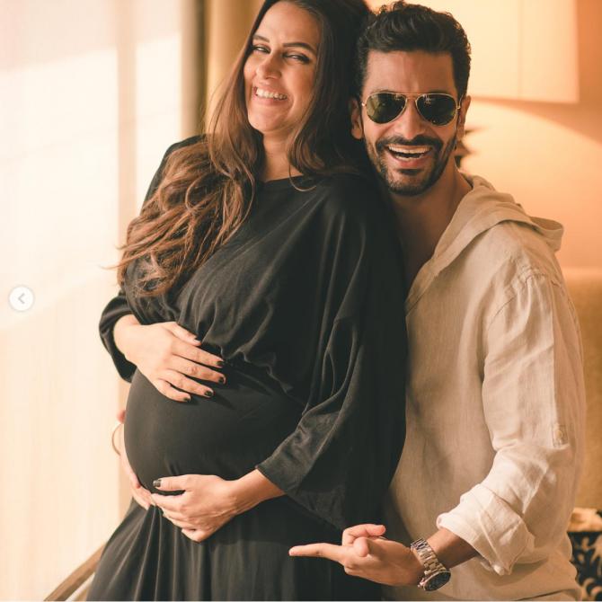 Neha Dhupia and Angad Bedi