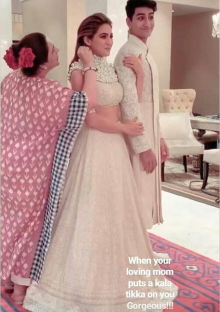 Amrita Singh, Sara Ali Khan and Ibrahim Ali Khan