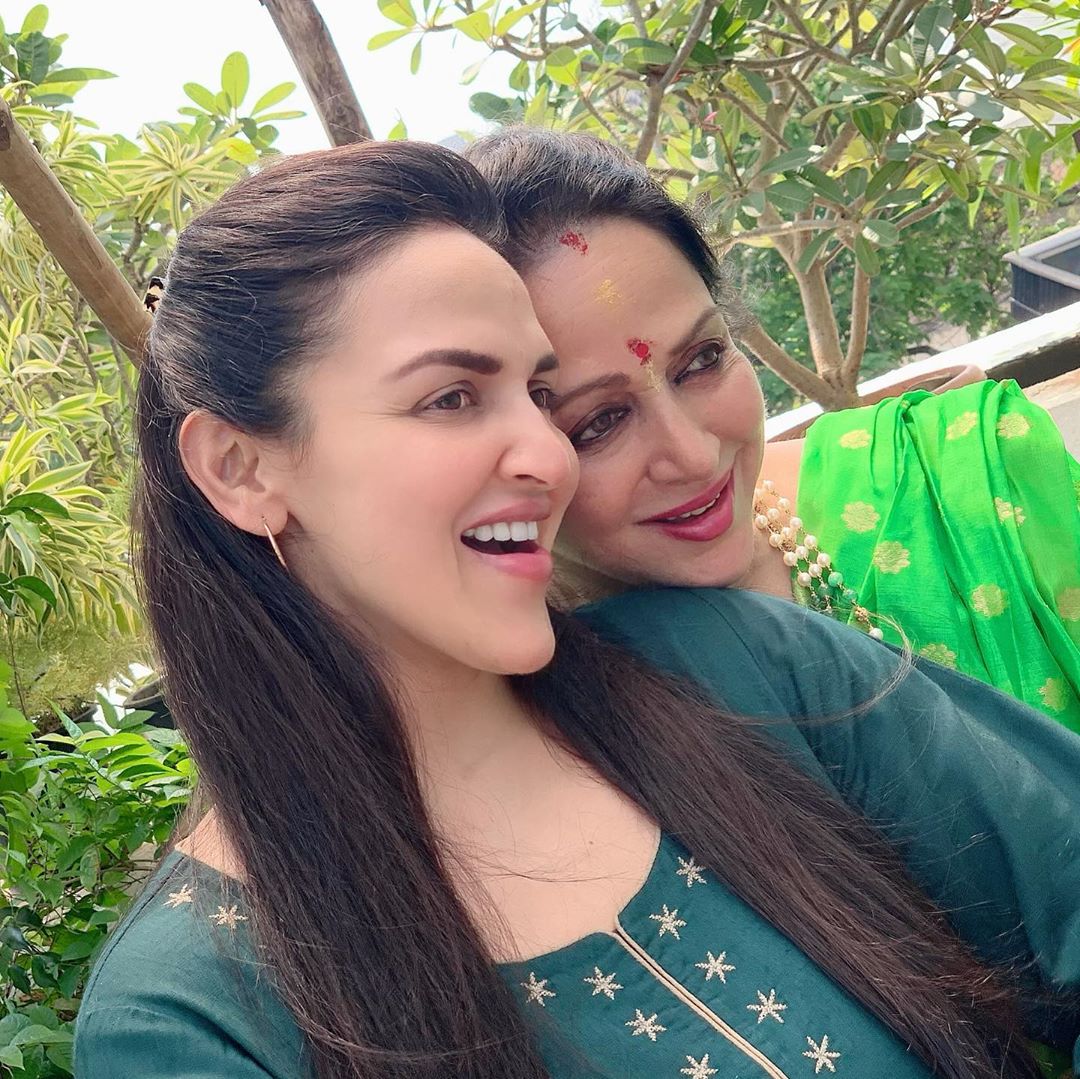 Esha Deol and Hema Malini