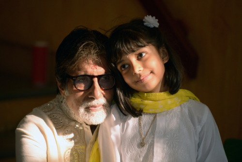 Amitabh Bachchan and granddaughter Aaradhya Bachchan