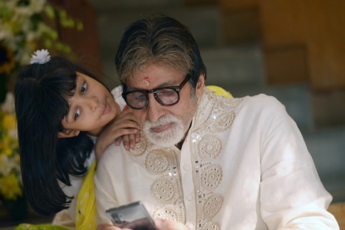 Amitabh Bachchan and granddaughter Aaradhya Bachchan