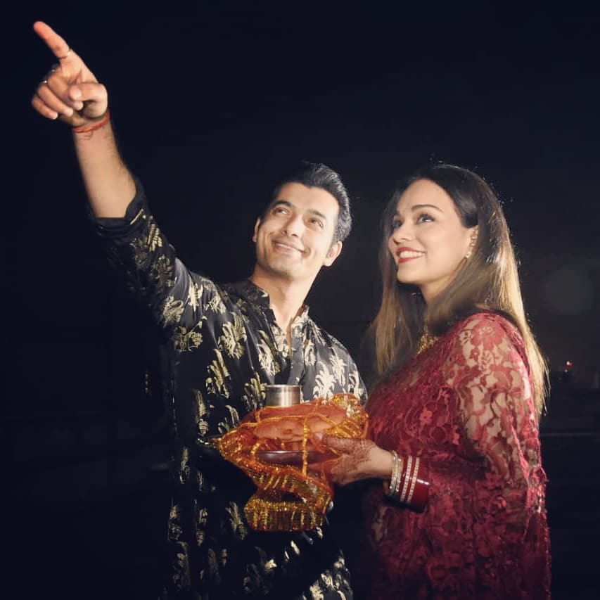 Sharad and Ripci first Karwa Chauth pictures