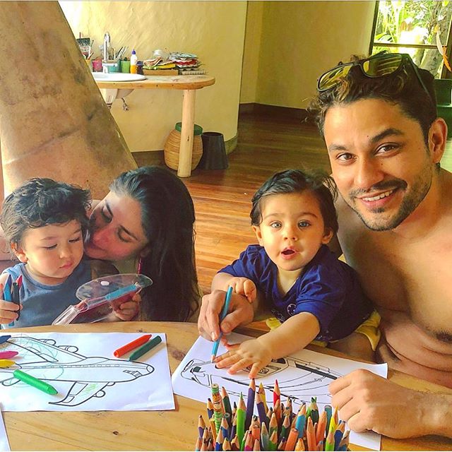 Kareena Kapoor Khan, Kunal Kemmu, Taimur Ali Khan and Inaaya Naumi Kemmu