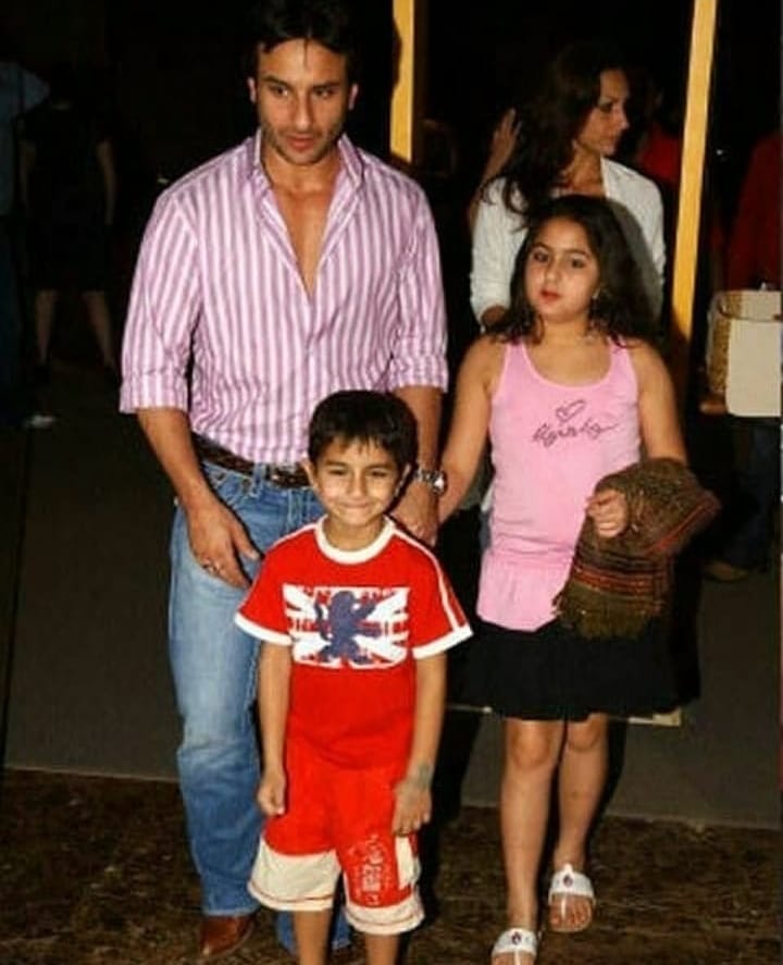 Saif Ali Khan, Sara Ali Khan and Ibrahim Ali Khan