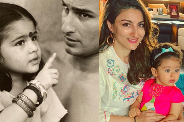 Soha Ali Khan, Saif Ali Khan, Sara Ali Khan and Inaaya Naumi Kemmu