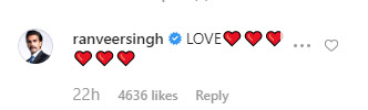 ranveer's comment