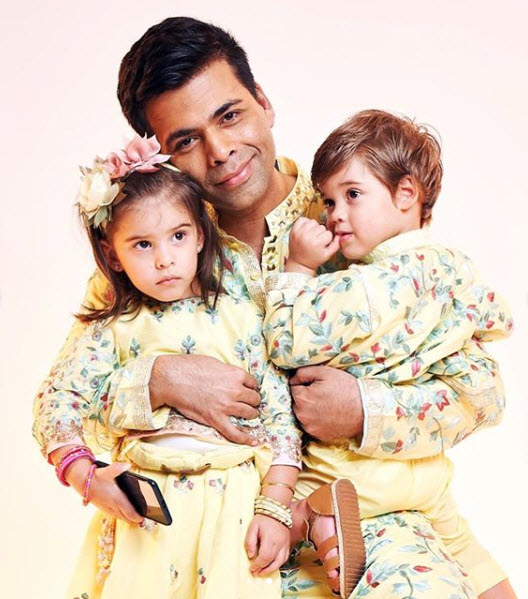 karan johar with kids